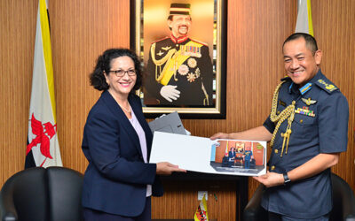RBAF COMMANDER RECEIVES COURTESY CALL FROM THE AMBASSADOR EXTRAORDINARY AND PLENIPOTENTIARY OF THE FEDERAL REPUBLIC OF GERMANY TO BRUNEI DARUSSALAM