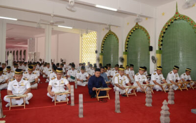 ROYAL BRUNEI NAVY HELD SURAH YAASIN AND TAHLIL RECITATION AT KUBAH MAKAM DIRAJA IN CONJUNCTION WITH RBN 56TH ANNIVERSARY