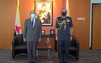 RBAF COMMANDER RECEIVES A FAREWELL CALL FROM THE AMBASSADOR OF THE REPUBLIC OF FRANCE TO BRUNEI DARUSSALAM