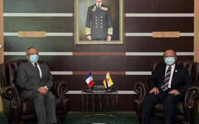 MINISTER OF DEFENCE II RECEIVES FAREWELL CALL FROM OUTGOING FRENCH AMBASSADOR TO BRUNEI DARUSSALAM