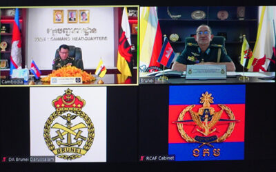 RBAF COMMANDER RECEIVES A VIRTUAL INTRODUCTORY CALL FROM COMMANDER-IN-CHIEF OF THE ROYAL CAMBODIAN ARMED FORCES