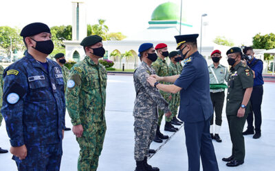 30 RBAF UNIFIL PEACEKEEPERS UNDER BATTALION MALAYSIA 850-8 RETURN HOME SAFELY