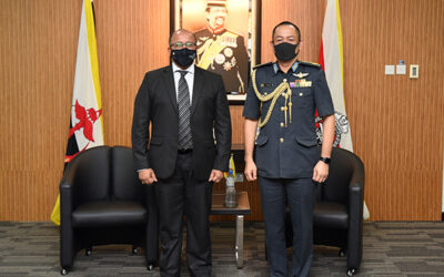 RBAF COMMANDER RECEIVES A FAREWELL CALL FROM THE HIGH COMMISSIONER OF THE REPUBLIC OF INDIA TO BRUNEI DARUSSALAM
