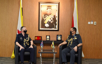 RBAF COMMANDER RECEIVES COURTESY CALL FROM THE DEFENCE ADVISER OF AUSTRALIA TO BRUNEI DARUSSALAM