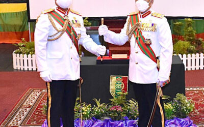 HANDOVER CEREMONY FOR NEWLY APPOINTED COMMANDER OF ROYAL BRUNEI LAND FORCE