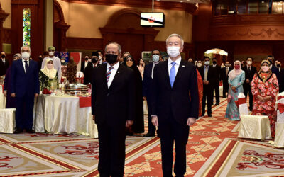 MINISTER OF DEFENCE II ATTENDS 62nd BIRTHDAY CELEBRATION OF HIS MAJESTY THE EMPEROR OF JAPAN RECEPTION