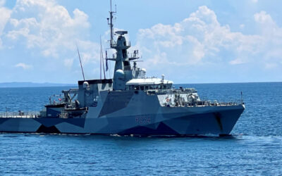 HMS SPEY OF THE ROYAL NAVY IN BRUNEI DARUSSALAM FOR LOGISTIC VISIT