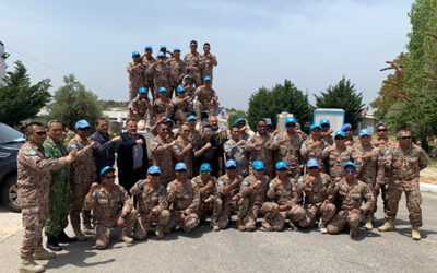 WORKING VISIT BY JOINT FORCE COMMANDER, ROYAL BRUNEI ARMED FORCES TO MALAYSIAN BATTALION 850-9 UNITED NATIONS INTERIM FORCE IN LEBANON