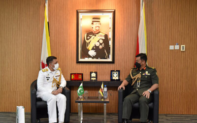 RBAF COMMANDER RECEIVES INTRODUCTORY CALL FROM NON-RESIDENT DEFENCE ADVISOR OF THE ISLAMIC REPUBLIC OF PAKISTAN ARMED FORCES TO NEGARA BRUNEI DARUSSALAM AND NON-RESIDENT CANADIAN ARMED FORCES DEFENCE ATTACHE TO NEGARA BRUNEI DARUSSALAM