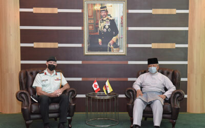 MINISTER OF DEFENCE II RECEIVES INTRODUCTORY CALL FROM CANADIAN DEFENCE ADVISER ACCREDITED TO NEGARA BRUNEI DARUSSALAM