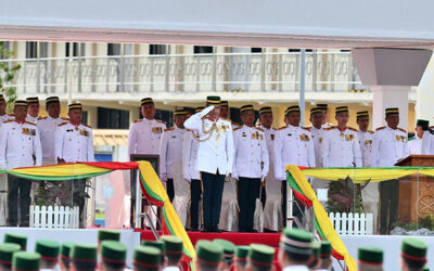 TAKEOVER CEREMONY FOR NEWLY APPOINTED COMMANDER OF ROYAL BRUNEI LAND FORCE