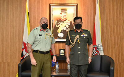 RBAF COMMANDER RECEIVES A COURTESY CALL FROM THE DEFENCE ADVISER OF NEW ZEALAND ACCREDITED TO BRUNEI DARUSSALAM