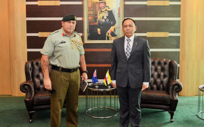 DEPUTY MINISTER OF DEFENCE RECEIVES AN INTRODUCTORY CALL FROM NEW ZEALAND DEFENCE ADVISER ACCREDITED TO BRUNEI DARUSSALAM