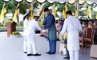 NATIONAL FLAG HOISTING CEREMONY TO MARK HIS MAJESTY THE SULTAN AND YANG DI-PERTUAN OF BRUNEI DARUSSALAM’S 76th BIRTHDAY CELEBRATION