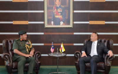 DEPUTY MINISTER OF DEFENCE RECEIVES FAREWELL CALL FROM THE DEFENCE ADVISOR OF MALAYSIA TO BRUNEI DARUSSALAM
