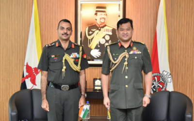 RBAF COMMANDER RECEIVES COURTESY CALL FROM THE REPUBLIC OF INDIA DEFENCE ADVISOR TO BRUNEI DARUSSALAM
