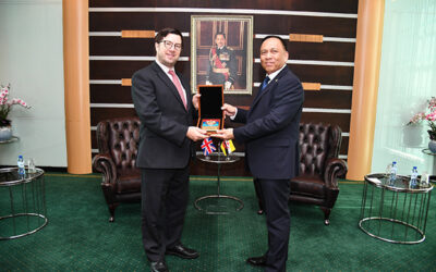 DEPUTY MINISTER OF DEFENCE RECEIVES COURTESY CALL FROM BRITISH HIGH COMMISSIONER TO BRUNEI DARUSSALAM