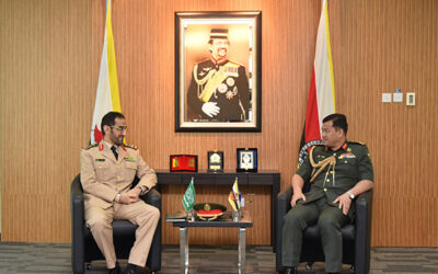 RBAF COMMANDER RECEIVES COURTESY CALL FROM MILITARY ATTACHÉ OF THE KINGDOM OF SAUDI ARABIA IN MALAYSIA ACCREDITED TO BRUNEI DARUSSALAM