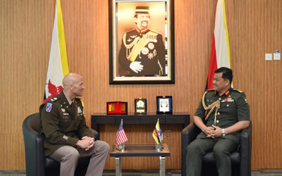 RBAF COMMANDER RECEIVES AN INTRODUCTORY CALL FROM DEFENCE ATTACHE OF THE UNITED STATES OF AMERICA TO BRUNEI DARUSSALAM