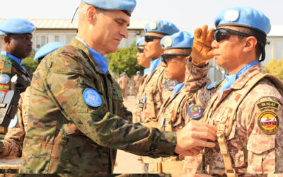 THE TRANSFER OF AUTHORITY CEREMONY AND MEDAL PRESENTATION FOR MALBATT 850-9