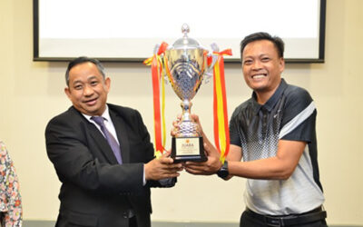 MINISTRY OF DEFENCE RECEIVES CHAMPIONSHIP TROPHY