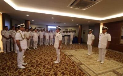 PROMOTION CEREMONY FOR 2 ROYAL BRUNEI NAVY OFFICERS
