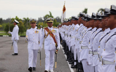 FAREWELL PARADE CEREMONY FOR THE COMMANDER OF ROYAL BRUNEI NAVY
