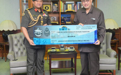 MINISTRY OF DEFENCE AND THE ROYAL BRUNEI ARMED FORCES DONATED TO THE PAKISTAN FLOOD RELIEF FUND 2022