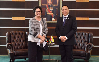 DEPUTY MINISTER OF DEFENCE RECEIVES COURTESY CALL FROM THE AMBASSADOR EXTRAORDINARY AND PLENIPOTENTIARY OF THE FEDERAL REPUBLIC OF GERMANY TO BRUNEI DARUSSALAM