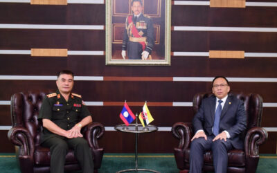 DEPUTY MINISTER OF DEFENCE RECEIVES COURTESY CALL FROM NON-RESIDENT DEFENCE ATTACHÉ OF THE LAO PEOPLE’S DEMOCRATIC REPUBLIC (PDR) TO BRUNEI DARUSSALAM