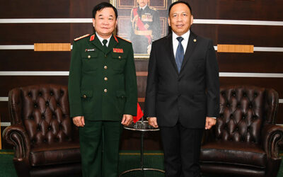 DEPUTY MINISTER OF DEFENCE RECEIVES COURTESY CALL FROM DEPUTY MINISTER OF NATIONAL DEFENCE SOCIALIST REPUBLIC OF VIET NAM