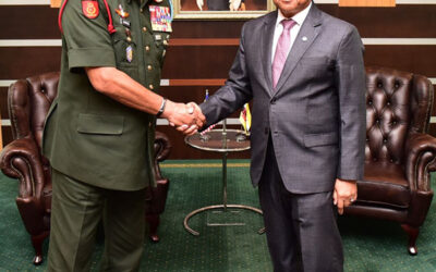 MINISTER AT THE PRIME MINISTER’S OFFICE AND MINISTER OF DEFENCE II RECEIVED FAREWELL CALL FROM THE CHIEF OF MALAYSIAN ARMY
