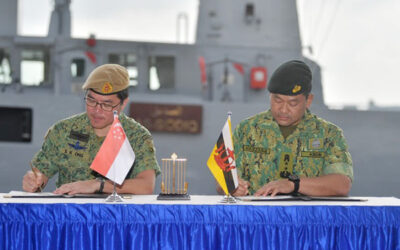 PATROL VESSEL HANDING OVER, TAKING OVER CEREMONY BETWEEN REPUBLIC OF SINGAPORE NAVY AND ROYAL BRUNEI NAVY