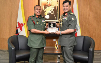 RBAF COMMANDER RECEIVED COURTESY CALL FROM COLONEL DOCTOR KHAIRUL FAUZI BIN AZMI, THE POLICY AND MANAGEMENT DIRECTOR OF THE MALAYSIAN ARMED FORCES RELIGIOUS CORPS (KAGAT)
