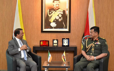 RBAF COMMANDER RECEIVED COURTESY CALL FROM THE HIGH COMMISSIONER OF THE REPUBLIC OF INDIA TO BRUNEI DARUSSALAM