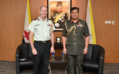 RBAF COMMANDER RECEIVES COURTESY CALL FROM CANADIAN DEFENCE ATTACHE TO BRUNEI DARUSSALAM