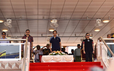 MINISTRY OF DEFENCE PARTICIPATES IN THE GET-TOGETHER WITH CITIZENS AND RESIDENTS OF BRUNEI-MUARA IN CONJUNCTION WITH HIS MAJESTY’S 77TH BIRTHDAY CELEBRATION