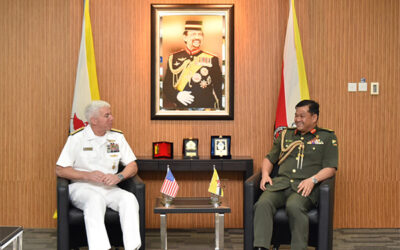 RBAF COMMANDER RECEIVES COURTESY CALL FROM VICE ADMIRAL KARL THOMAS, COMMANDER OF U.S, SEVENTH FLEET