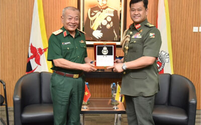 RBAF COMMANDER RECEIVES COURTESY CALL FROM LIEUTENANT GENERAL PHAM NGOC HUNG, DIRECTOR GENERAL, GENERAL DEPARTMENT OF DEFENCE INTELLIGENCE (GDDI), MINISTRY OF NATIONAL DEFENCE, THE SOCIALIST REPUBLIC OF VIETNAM