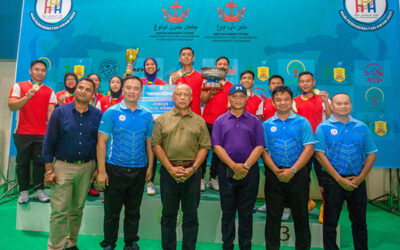 MINISTRY OF DEFENCE TEAM CHAMPIONS AT THE INTER-MINISTERIAL BADMINTON TOURNAMENT IN CONJUNCTION WITH THE 30TH PUBLIC SERVICE DAY