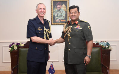 RBAF COMMANDER HOSTS FAREWELL HIGH TEA FOR THE OUTGOING AUSTRALIAN DEFENCE ADVISER TO BRUNEI DARUSSALAM