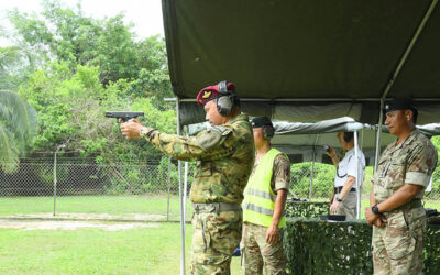 HIS ROYAL HIGHNESS PRINCE HAJI AL-MUHTADEE BILLAH, THE CROWN PRINCE AND SENIOR MINISTER AT THE PRIME MINISTER’S OFFICE VISITS THE BRITISH FORCES BRUNEI