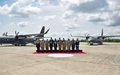 HIS ROYAL HIGHNESS PRINCE HAJI AL-MUHTADEE BILLAH, THE CROWN PRINCE AND SENIOR MINISTER AT THE PRIME MINISTER’S OFFICE GRACED THE C295MW AIRCRAFT ARRIVAL CEREMONY