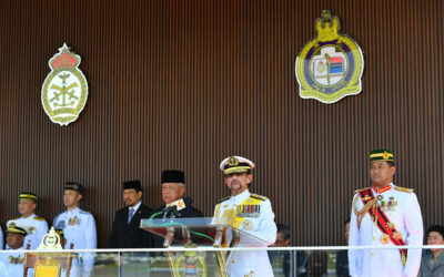 HIS MAJESTY THE SULTAN AND YANG DI-PERTUAN OF NEGARA BRUNEI DARUSSALAM GRACED THE SOVEREIGN’S PARADE FOR THE 22ND INTAKE OF OFFICER CADETS, THE OFFICER CADET SCHOOL