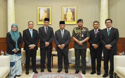 MINISTER AT THE PRIME MINISTER’S OFFICE AND MINISTER OF DEFENCE II RECEIVES A JOINT COURTESY CALL FROM THE HEADS OF MISSION OF BRUNEI DARUSSALAM TO THE KINGDOM OF SAUDI ARABIA, THE REPUBLIC OF INDONESIA AND THE REPUBLIC OF TURKIYE