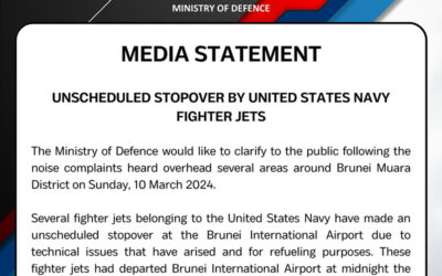 MEDIA STATEMENT – UNSCHEDULED STOPOVER BY UNITED STATES NAVY FIGHTER JETS