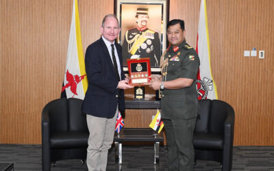 RBAF COMMANDER RECEIVES COURTESY CALL FROM COLONEL COMMANDANT BRIGADE OF GURKHAS