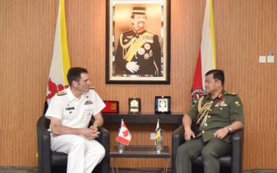 RBAF COMMANDER RECEIVES INTRODUCTORY CALL FROM COMMANDER OF THE ROYAL CANADIAN NAVY