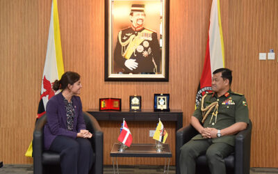 RBAF COMMANDER RECEIVES COURTESY CALL FROM THE AMBASSADOR EXTRAORDINARY AND PLENIPOTENTIARY OF DENMARK TO BRUNEI DARUSSALAM