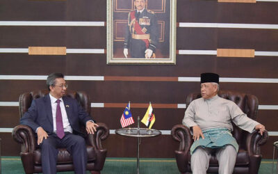 MINISTER AT THE PRIME MINISTER’S OFFICE AND MINISTER OF DEFENCE II RECEIVE FAREWELL CALL FROM HIS EXCELLENCY HIGH COMMISSIONER OF MALAYSIA TO BRUNEI DARUSSALAM
